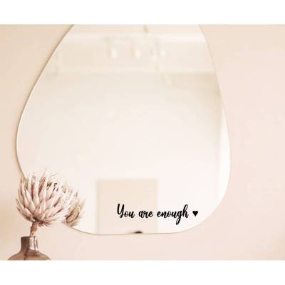 Sticker “You are enough”  Mindset Booster  für Spiegel und andere glatte Oberflächen