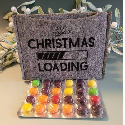 Adventkalender to Go, mit Blister, Mini-Kalender ,Geschenk ,Mitbringsel, Sofortkauf,Weihnachten,Personalisierbar