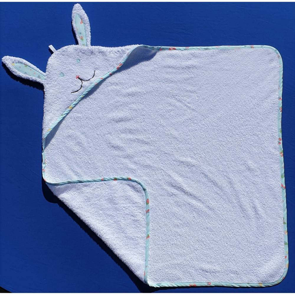 Ebook & Schnittmuster 'Kapuzenbadetuch' – Badetuch für Kinder (Gr. 80x80 bis 140x140 cm) mit Tierohren, inkl. PDF-Anleit Bild 3
