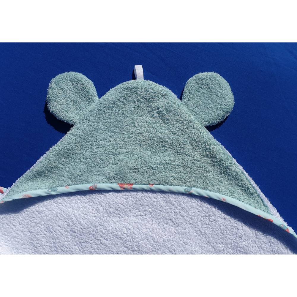 Ebook & Schnittmuster 'Kapuzenbadetuch' – Badetuch für Kinder (Gr. 80x80 bis 140x140 cm) mit Tierohren, inkl. PDF-Anleit Bild 4