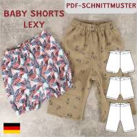 Ebook & Schnittmuster 'Lexi' – Lockere Babyhose mit Gummibund & PDF-Anleitung, ideal für Anfänger (Größe 50-98)