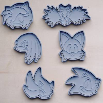 Sonic Keksausstecher | Cookie Cutters | Ausstechform | Sonic Motive für Keksformen | Plätzchenform