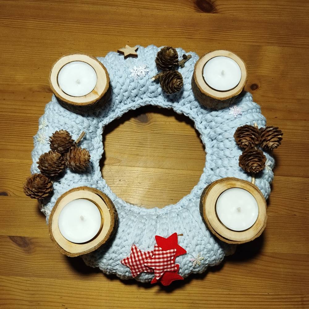 Natürlicher Adventskranz – handgefertigt, nachhaltig & wiederverwendbar