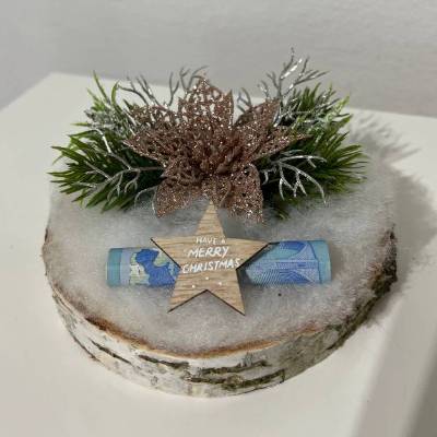 Geldgeschenk für Weihnachten, Weihnachtsgeschenk, Geschenkidee zu Weihnachten, Weihnachtsgeld, Weihnachtsdeko auf Baumsc