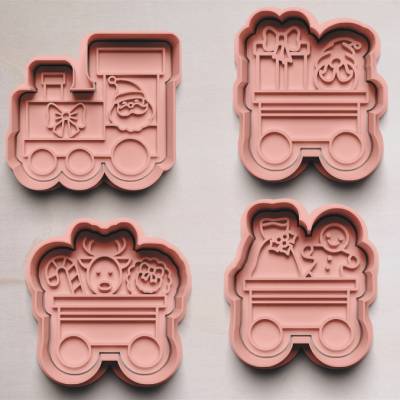 Weihnachtszug Keksausstecher | Cookie Cutters | Ausstechform | Weihnachtsausstecher | Weihnachtszug Motive Keksform