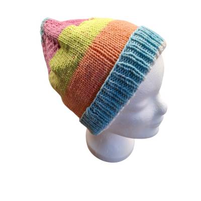 schöne weiche Handgestrickte Mütze, Beanie, Hipster, unisex, Gr. S - L 