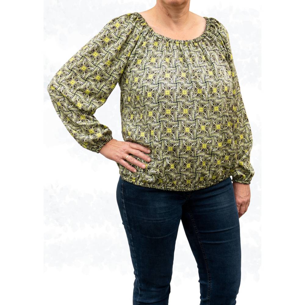 Schnittmuster 'Ida' – Sommerliche Carmenbluse mit variablen Ärmeln & Gummibandsaum (Gr. 34-50) Bild 2