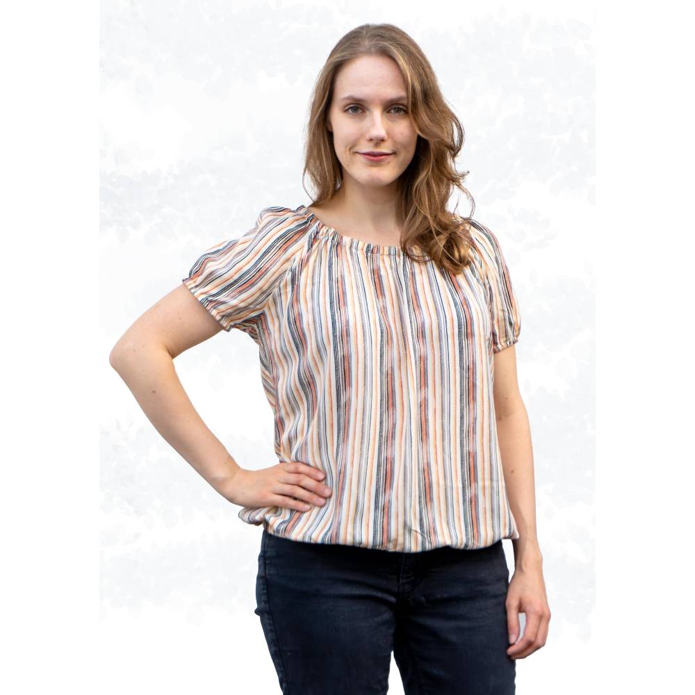 Schnittmuster 'Ida' – Sommerliche Carmenbluse mit variablen Ärmeln & Gummibandsaum (Gr. 34-50) Bild 3