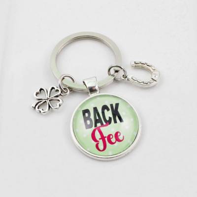 Schlüsselanhänger Backfee Personalisierbar Glücksbringer Geschenk Geschenkidee Talisman Punkte Anhänger
