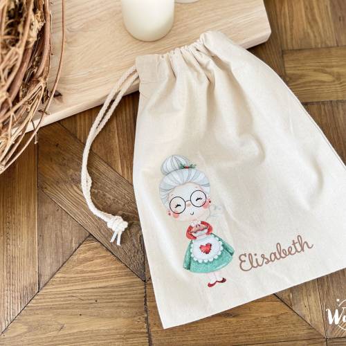 Baumwollbeutel personalisiert | Beutel | Zugbeutel | Geschenkebeutel | Weihnachten | Nikolaus | Advent | Baumwolle | Jut