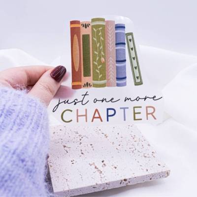 Bügelbild Lesen Bücher "One more Chapter" Aufnäher Shirt bedrucken - Geschenk Shirt verzieren Iron On Patch Geschenk