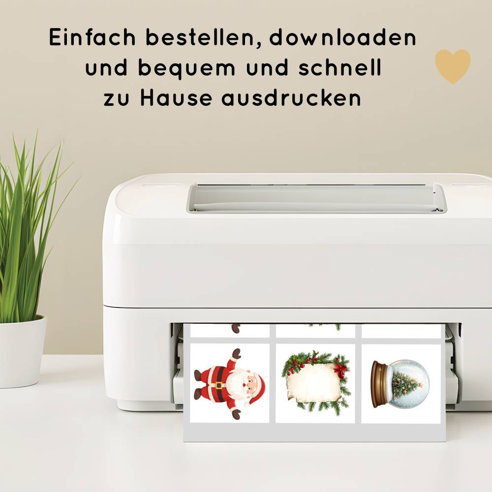 Weihnachten Memo Spiel für Kinder zum Ausdrucken, tolle Spielidee in der Weihnachtszeit Bild 6