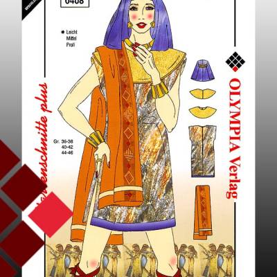 Cleopatra Schnittmuster zum selber nähen, Karneval, Kostüm