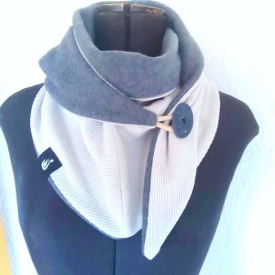 Schaltuch, Dreiecktuch, mit Knopf, Wickelschal, Tuch, Kuscheltuch, Wendeschal