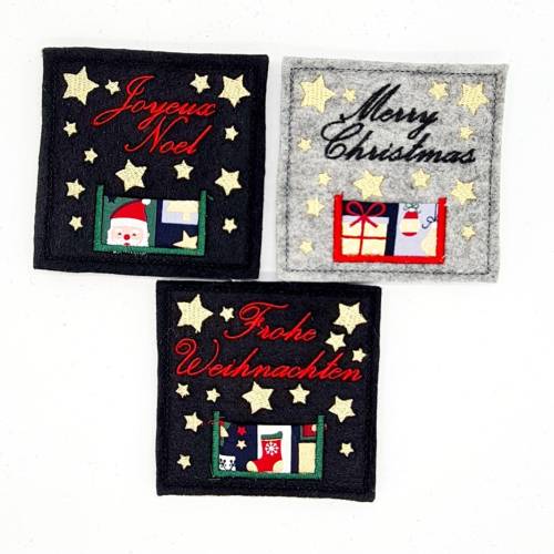 Stickdatei Set Geld Hülle Weihnachten ITH