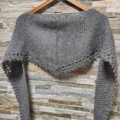 Strickanleitung ( Deutsch) einfachste Lace Schal - Tuch stricken