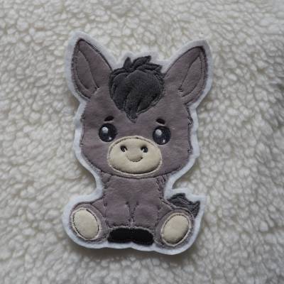 Applikation niedlicher Esel  Aufnäher