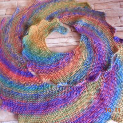 Drachenschwanzschal,Zackenschal,handgestrickt,Weihnachtsgeschenk,