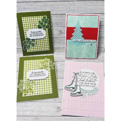 Weihnachtskarten Grußkarten Karten Weihnachten Fest Weihnachtszeit Handmade Stampin‘ Up!