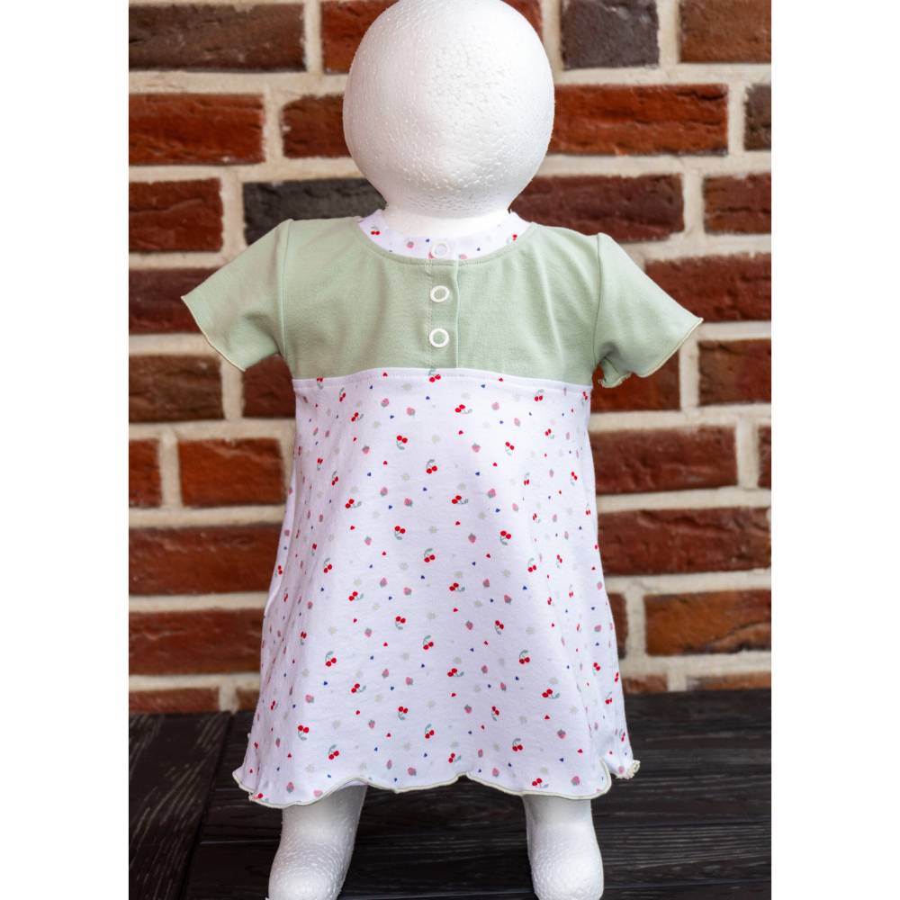 Ebook & Schnittmuster 'Linn' – Shirt/Kleid mit Knopfleiste für Babys & Kleinkinder, inkl. PDF-Anleitung (Größe 56-98) Bild 2