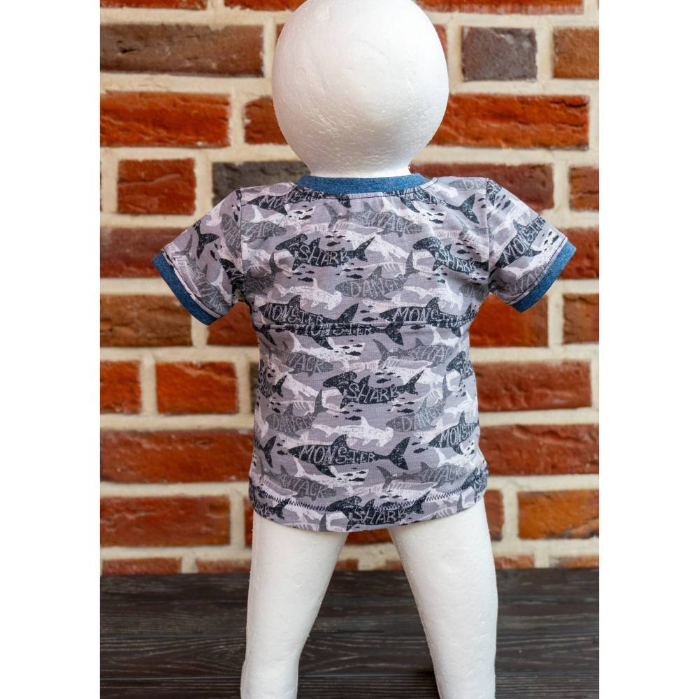 Ebook & Schnittmuster 'Linn' – Shirt/Kleid mit Knopfleiste für Babys & Kleinkinder, inkl. PDF-Anleitung (Größe 56-98) Bild 9