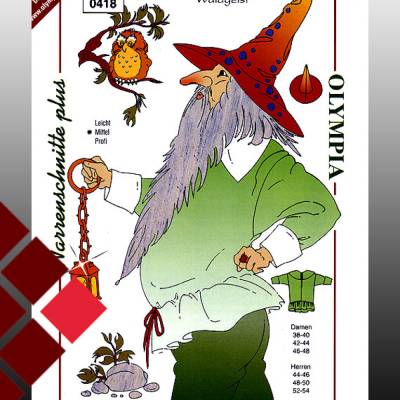 Waldgeist/Zwerg Schnittmuster zum selber nähen, Karneval, Kostüm