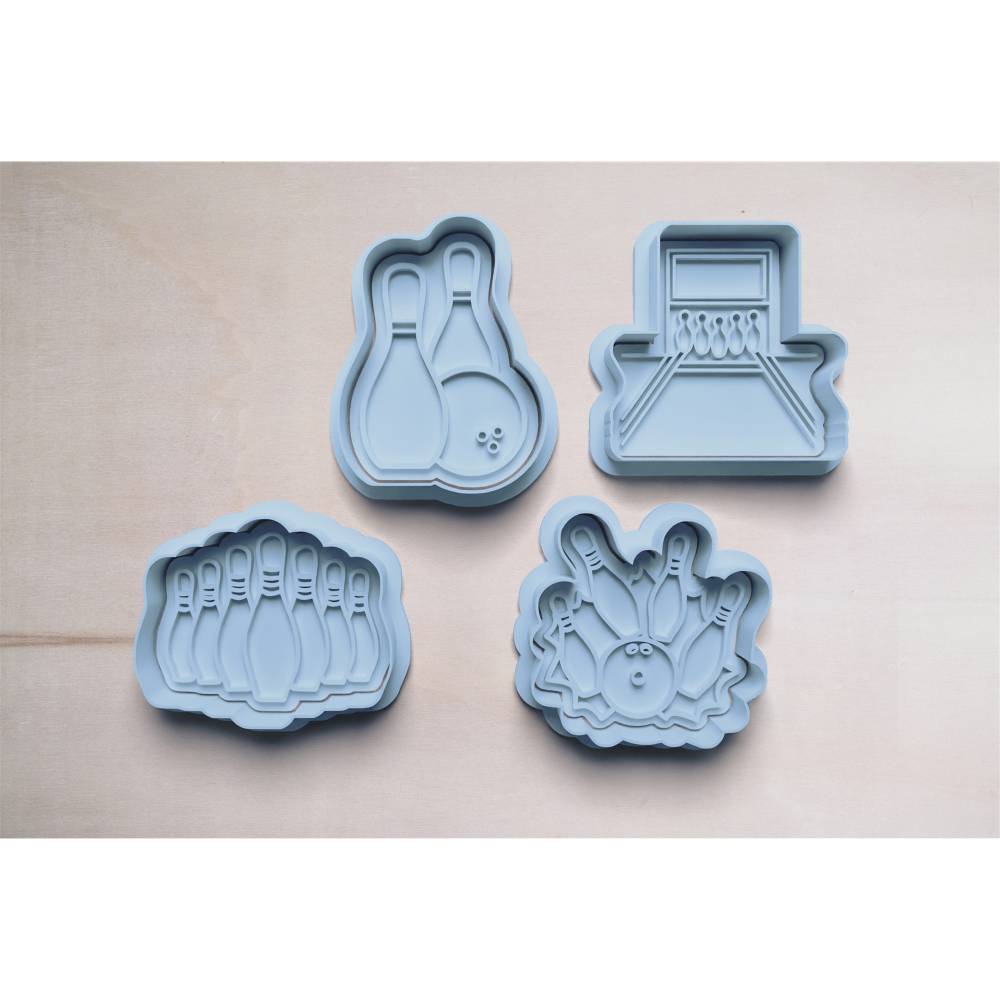 Bowling Motive Keksausstecher | Cookie Cutters | Ausstechform | Keksform | Trophäen Kekse