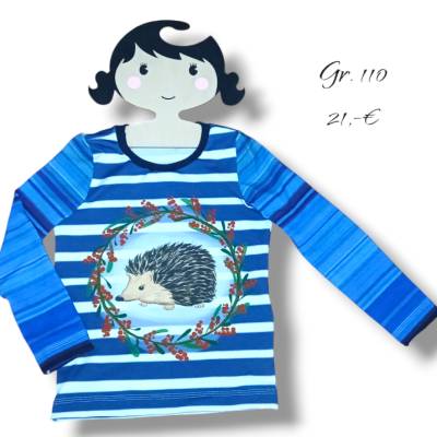 Langarmshirt Igel Gr. 110