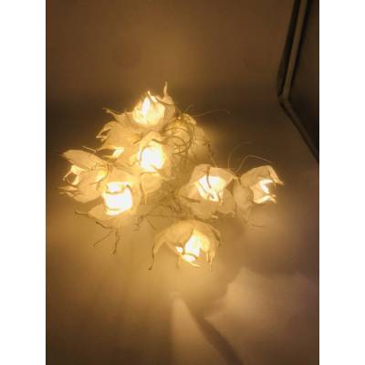 Lichterkette "Winterlichter" aus finnischem Papiergarn