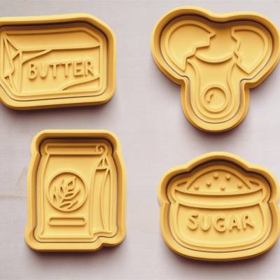 Backzutaten Motive Keksausstecher | Cookie Cutters | Ausstechform | Keksform | Bäcker Geschenk | Konditor Geschenk