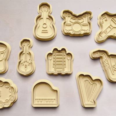 Musikinstrumente II Keksausstecher | Cookie Cutters | Ausstechform | Keksform | Musikinstrument Motive Ausstechform