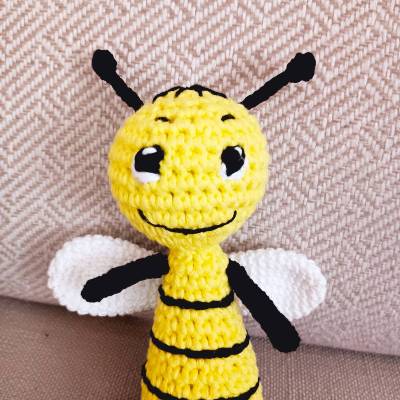 Biene gehäkelt Kuscheltier