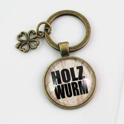 Schlüsselanhänger Holzwurm Personalisierbar Personalisiert Schreiner Zimmermann Zimmerer Tischler Holzverarbeitung Holz