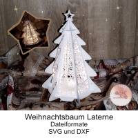 Plotterdatei Weihnachtsbaum Laterne