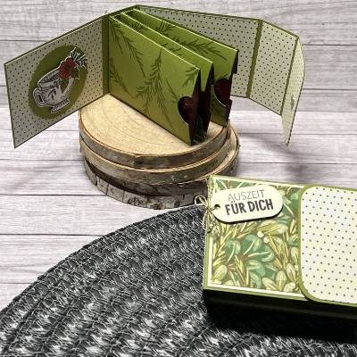 Teebüchlein Tee-Verpackung Tee kleine Auszeit Mitbringsel Gastgeschenk Geschenk Geschenkidee Winter Weihnachten