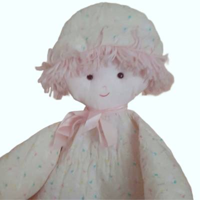Vintage Schlafanzugpuppe aus den 80ern – Rosa, vielseitig & perfekt zum Aufbewahren