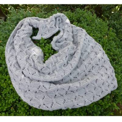 "Sanduhr " Strickanleitung für ein kleines Dreiecktuch 