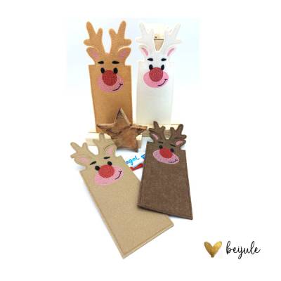 Rentier/ 4 verschiedene Filzfarben