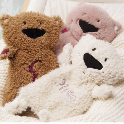 Bärchen Schmusetuch bestickt mit Namen ♥ Schnuffeltuch ♥ Kuscheltuch ♥ Teddy