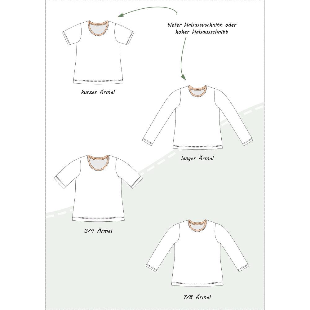 Schnittmuster „Jersey-Schlafanzug“ – gemütliches Shirt & Hose für alle Jahreszeiten, inkl. Anleitung im PDF-eBook Bild 7