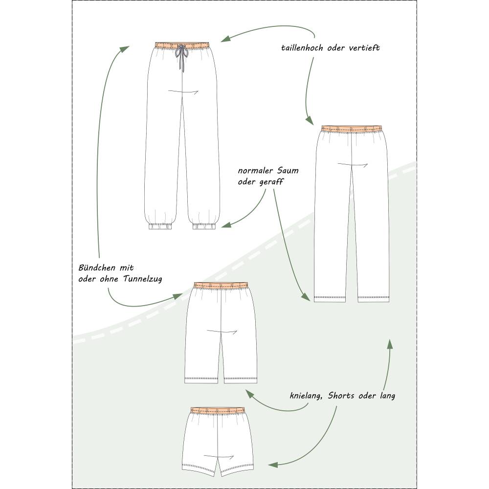Schnittmuster „Jersey-Schlafanzug“ – gemütliches Shirt & Hose für alle Jahreszeiten, inkl. Anleitung im PDF-eBook Bild 8