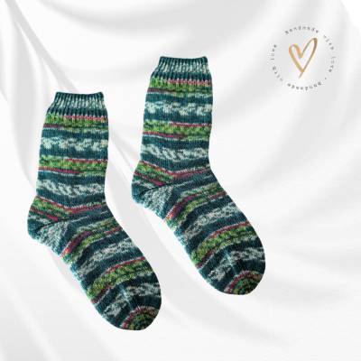 Handgestrickte Socken für Gr. 40/41