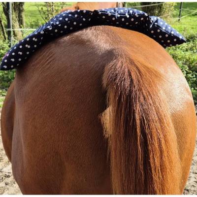 Dinkelspelzkissen Wärmekissen Pferd, personalisierbar auch für Hunde, Katzen & Kleintiere Größe S-XL