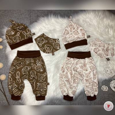 Set für Zwillinge * Gr.68 * Herbsttiere * Bio