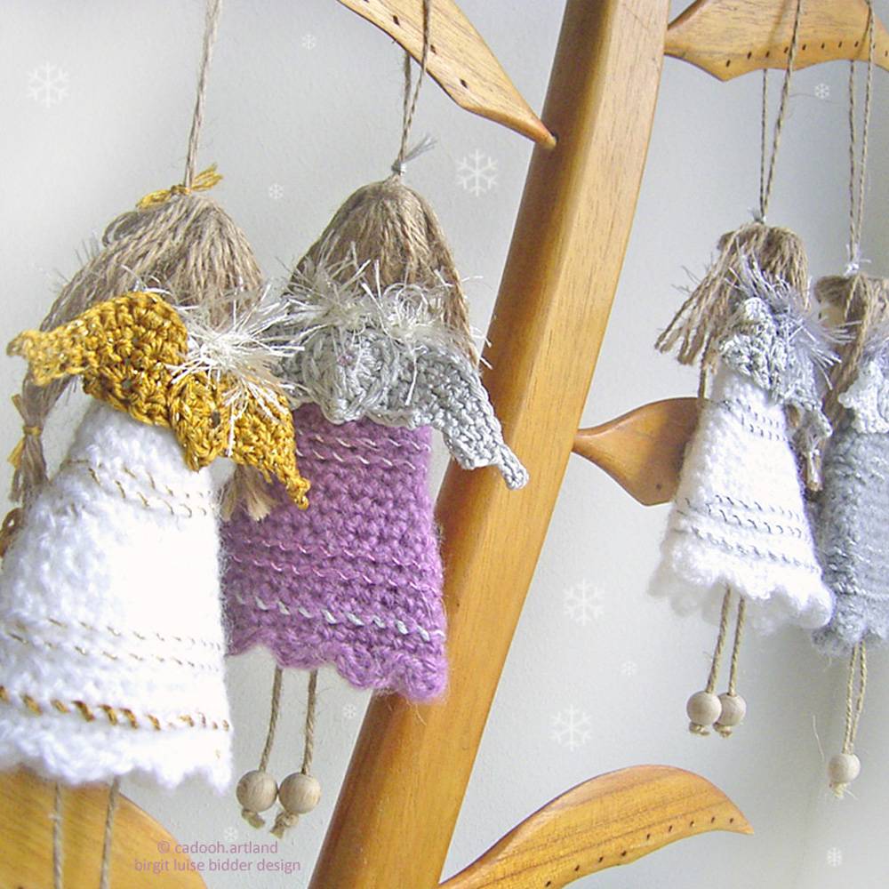 Häkelanleitung HERZENGEL ... Schutzengel, Dekobaumler, himmlische Geschenke-Idee mit Herz Bild 5