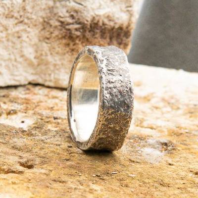 massiver Ring, 925er Silber, Geschenk, Männerschmuck, Herrenschmuck