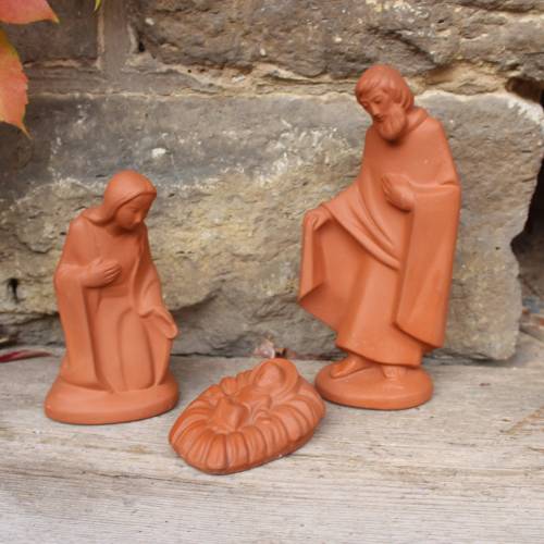 Krippenfiguren Krippe Heilige Familie Krippendarstellung Keramik 70er 80er Jahre