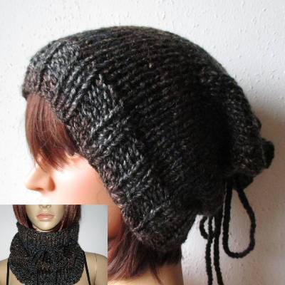 Mütze, Longbeanie oder Loop - 2 in 1 - variabel tragbar, ohne tierische Fasern, vegan!