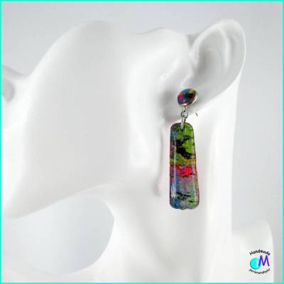 Ohrhänger  Edelstahl Bunt wie ein Papagei  ART 54 55 56 Ohrstecker