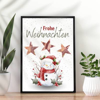 Geschenkidee Weihnachten Schneemann | Geldgeschenk | Wunscherfüller Geld | Kleine Weihnachtsgeschenke Last Minute
